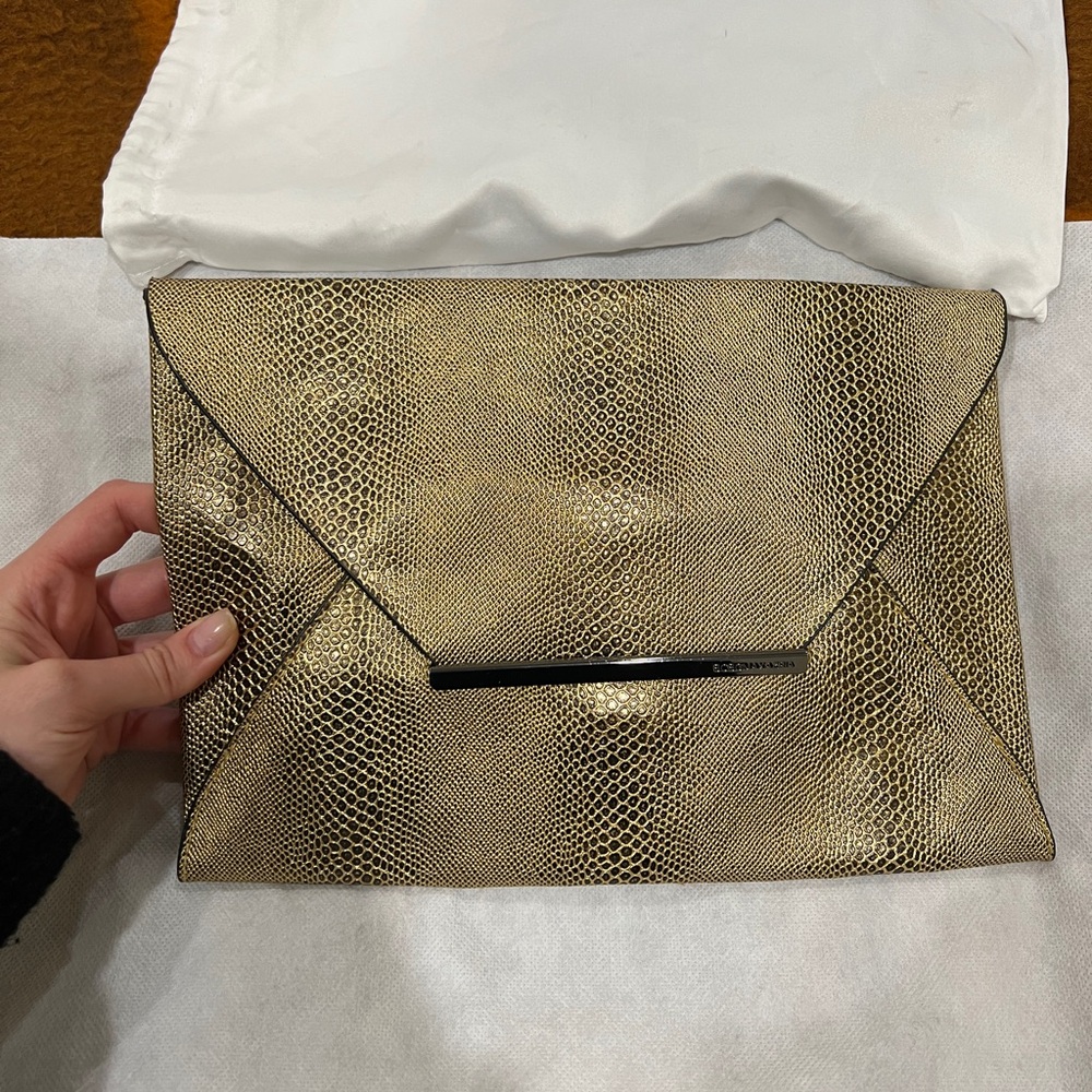 BCBG MAXAZRIA Gold Clutch
